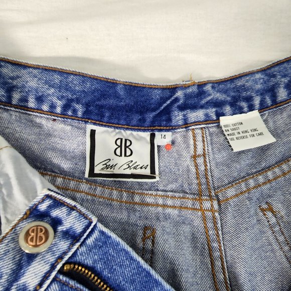 VINTAGE Bill Blass High Rise Relaxed Fit Mom Jeans Size 14 100% Cotton Exc. Cond - Picture 12 of 16